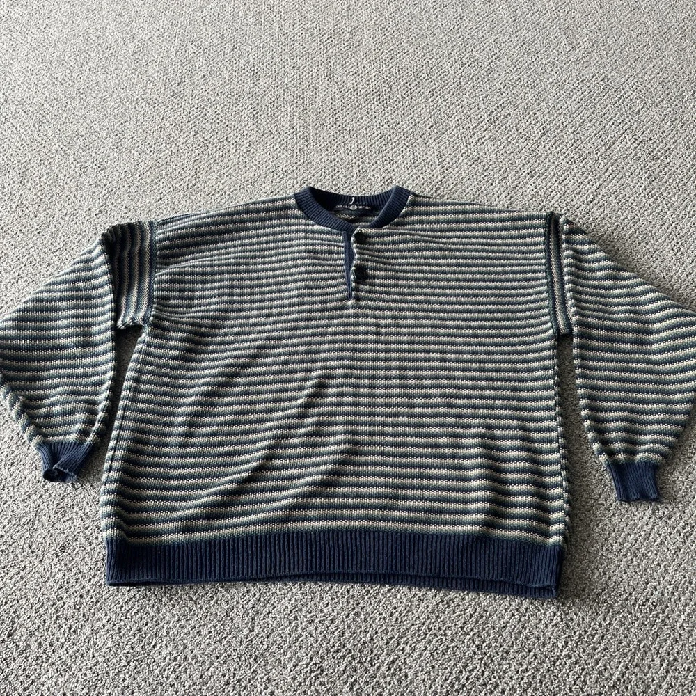 Cape Isle Knitters Sweater. Large. Vintage. Stripped.‎ Fisherman's